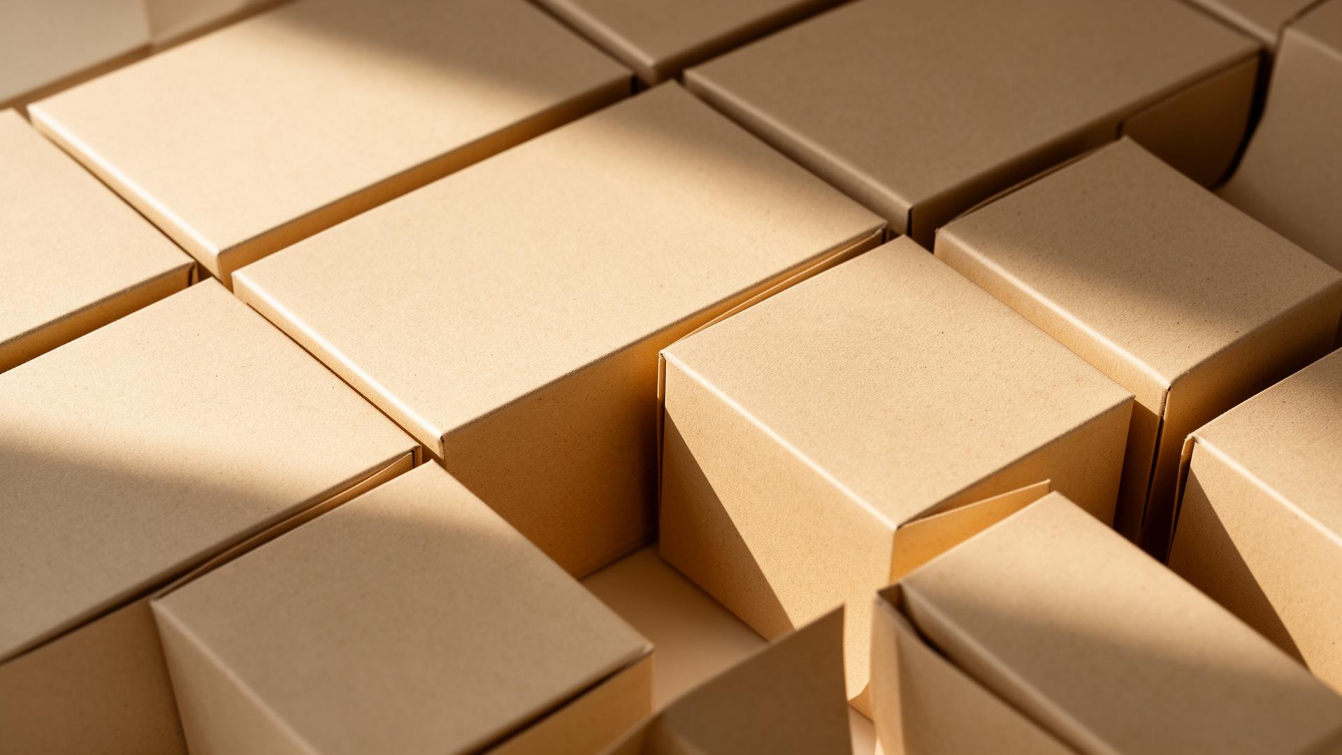 Geometric arrangement of kraft parcels
